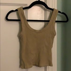 Urban Outfitters Ribbed Scoop Tank